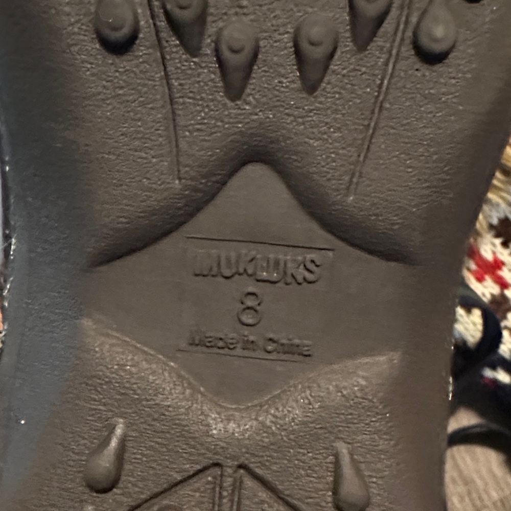 Muk Luks Brown Patterned Winter Boots - Picture 2 of 4